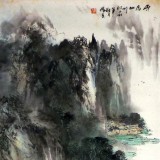 【已售】杨春 四尺《雨后山川》老一辈广西著名山水画家（微信询价）