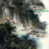 【已售】杨春 四尺《雨后山川》老一辈广西著名山水画家（微信询价）