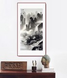 蒋春艳 三尺《烟雨图》