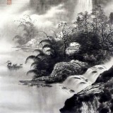 蒋春艳 三尺《烟雨图》