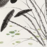 【已售】何一鸣 四尺三开《一花一世界》