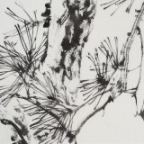 【已售】陈薪名《松林野趣》 第六届全国花鸟画展金奖获得者