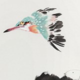 【已售】陈薪名《荷风清远》 第六届全国花鸟画展金奖获得者