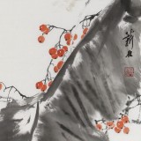 【已售】陈薪名《玉兔呈祥》 中美协会员 第六届全国花鸟画展金奖获得者