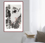 【已售】陈薪名《玉兔呈祥》 中美协会员 第六届全国花鸟画展金奖获得者