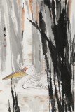 【已售】陈薪名《芦塘》 中美协会员 第六届全国花鸟画展金奖获得者