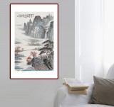 【已售】廖崧越 四尺三开《溪山到处有芳林》 广西桂林美协会员