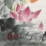 【已售】周升达 四尺斗方《富贵久鱼》 中国画院国画组长（询价）