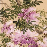 【已售】皇甫小喜 四尺斗方《紫气东来》 河南著名花鸟画家