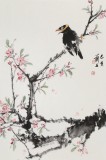 【已售】陈薪名《鸣春》 中美协会员 第六届全国花鸟画展金奖获得者