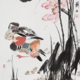 【已售】陈薪名《和美图》中美协会员 第六届全国花鸟画展金奖获得者