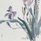 【已售】陈薪名《紫罗兰》 第六届全国花鸟画展金奖获得者