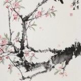 【已售】陈薪名《鸣春》 中美协会员 第六届全国花鸟画展金奖获得者