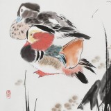 【已售】陈薪名《和美图》中美协会员 第六届全国花鸟画展金奖获得者