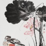 【已售】陈薪名《和美图》中美协会员 第六届全国花鸟画展金奖获得者