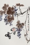 【已售】陈薪名《珠光》 中美协会员 第六届全国花鸟画展金奖获得者