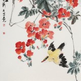 【已售】陈薪名《凌云》 第六届全国花鸟画展金奖获得者