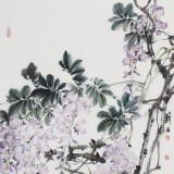 【已售】陈薪名《紫气东来》 第六届全国花鸟画展金奖获得者