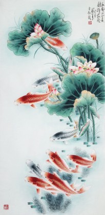 【已售】南海禅寺 妙林居士 四尺《锦绣前程》