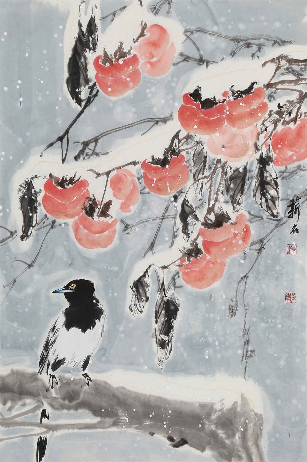 陈薪名《事事如意》吉祥水墨第六届全国花鸟画展金奖获得者- 花鸟画- 99