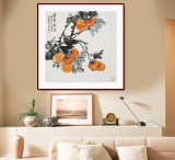 【已售】梁景欣 三尺斗方《万事如意》 学院派画家