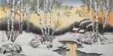 【已售】何一鸣 四尺《瑞雪丰年》 冰雪画派画家 师从于志学