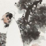 【已售】连红武 四尺斗方《少小离家老大回》 徐悲鸿画院华北分院副院长