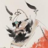 【已售】连红武 三尺《镇宅图》 徐悲鸿画院华北分院副院长