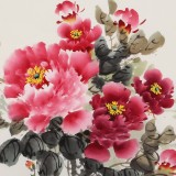 王宝钦 三尺《富贵满堂》当代花鸟牡丹画名家（询价）
