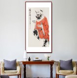 【已售】连红武 三尺《镇宅图》 徐悲鸿画院华北分院副院长