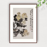 【已售】庾超然 四尺三开《秋菊有佳色》 黄鹤楼书画院院长