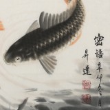 【已售】国家一级美术师周升达斗方作品《密语》