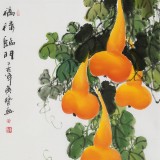 【已售】黄艺 四尺《福禄临门》 吉祥家居风水画