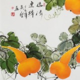 【已售】黄艺 四尺《福禄连绵》 吉祥家居风水画