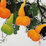 【已售】黄艺 四尺《福禄连绵》 吉祥家居风水画