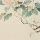 【已售】覃得住 工笔画《叶有清风花带露》 千竹书院成员 师从方严