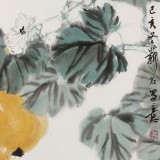 【已售】陈薪名《福禄长久》中美协会员 第六届全国花鸟画展金奖获得者