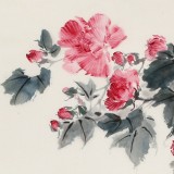 【已售】陈薪名《鸳鸯双栖》吉祥水墨 第六届全国花鸟画展金奖获得者