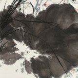 陈薪名《荷风清远》中美协会员 第六届全国花鸟画展金奖获得者