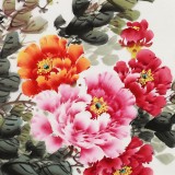 【已售】王宝钦 三尺《清香》当代花鸟牡丹画名家（询价）