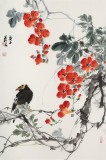 【已售】陈薪名《春花灿烂》中美协会员 第六届全国花鸟画展金奖获得者