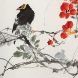 【已售】陈薪名《春花灿烂》中美协会员 第六届全国花鸟画展金奖获得者