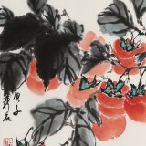 【已售】陈薪名《事事如意》 第六届全国花鸟画展金奖获得者