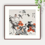 【已售】陈薪名《事事如意》吉祥水墨 第六届全国花鸟画展金奖获得者