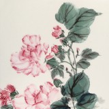 【已售】陈薪名《娇影媚清风》中美协会员 第六届全国花鸟画展金奖获得者