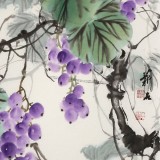 【已售】陈薪名《紫玉飘香》中美协会员 第六届全国花鸟画展金奖获得者