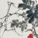 【已售】陈薪名《春花烂漫》 第六届全国花鸟画展金奖获得者