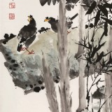 王宝钦 三尺《新雨》当代花鸟牡丹画名家（询价）