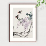 【已售】陈薪名《紫气东来》中美协会员 第六届全国花鸟画展金奖获得者