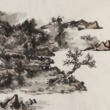 【已售】方辉《行到水穷处 坐看云起时》 中国艺术研究院山水画博士
